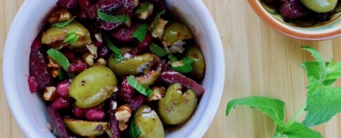 Zeytoon parvardeh, Perzische olijven salade