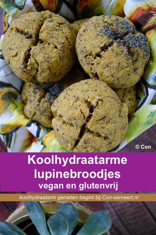 Lupinebroodjes zonder ei, koolhydraatarm en glutenvrij recept - koolhydraatarm genieten begint bij con-serveert.nl