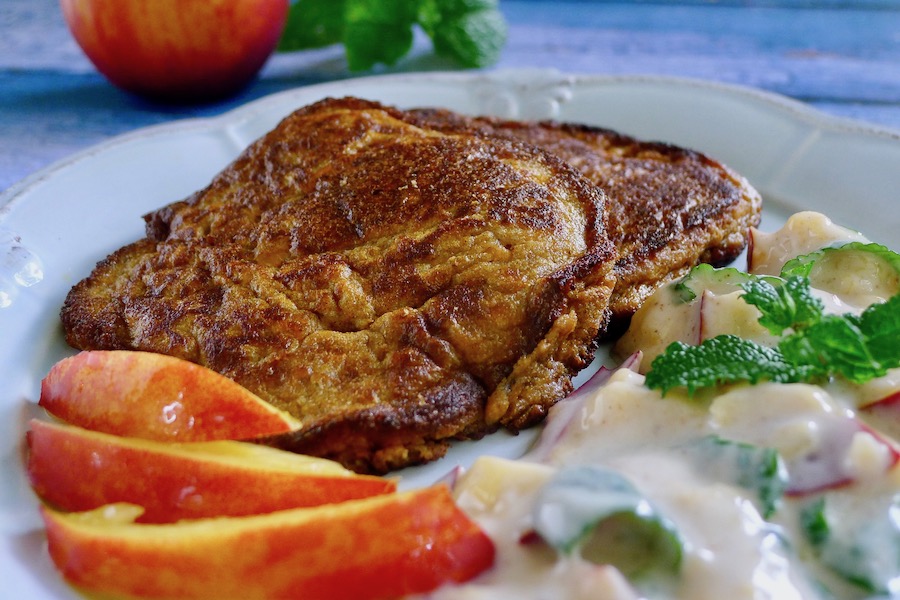 Zoete aardappel pannenkoekjes met nectarineyoghurt recept - koolhydraatarm genieten begint bij Con-serveert.nl