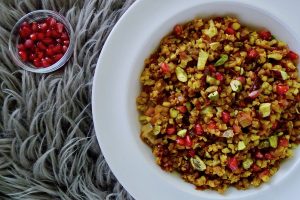 Perzische bloemkoolrijst, koolhydraatarm recept - koolhydraatarm genieten begint bij con-serveert.nl