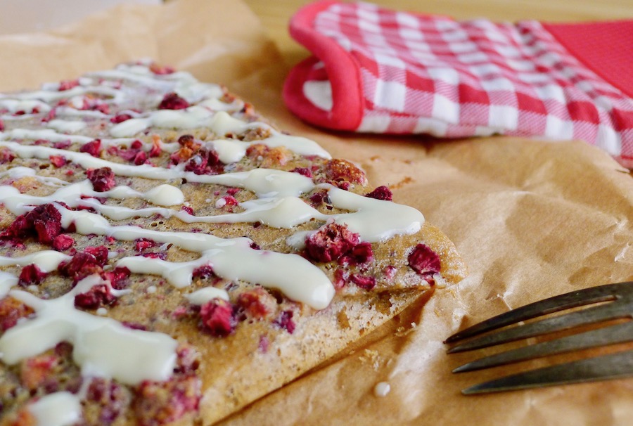 Frambozen blondie koekrepen, keto recept - koolhydraatarm genieten begint bij Con-serveert.nl