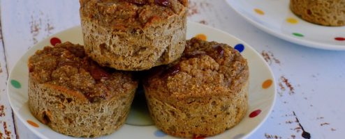 Zoete aardappel muffins met kaneel