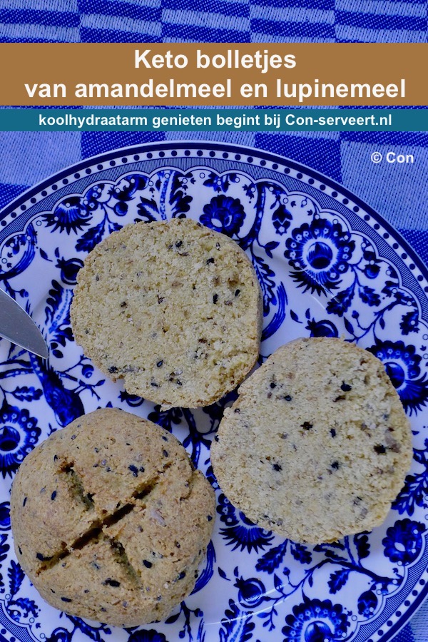 Keto bolletjes van amandelmeel en lupinemeel, glutenvrij en lactosevrij recept - koolhydraatarm genieten begint bij Con-serveert.nl