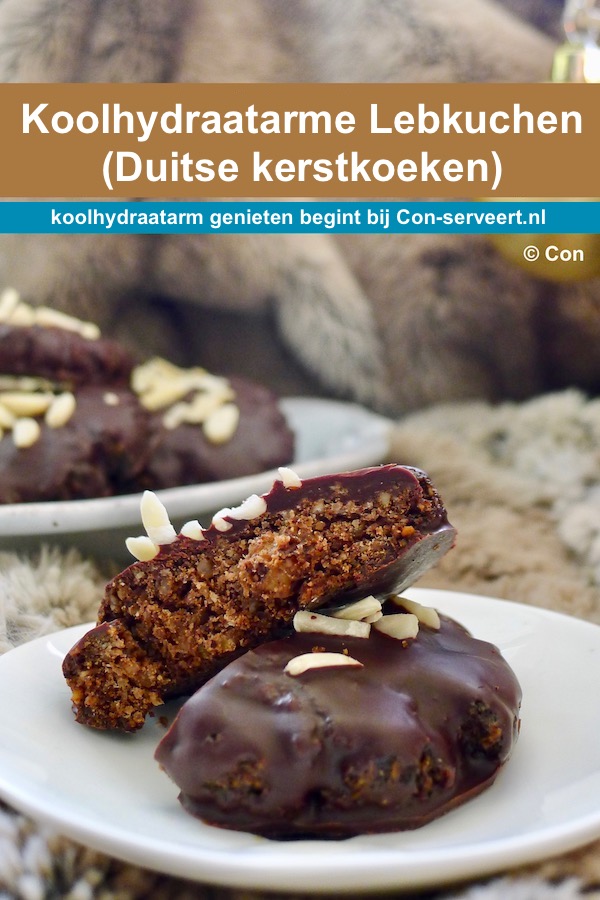 Lebkuchen (Duitse kerstkoeken), glutenvrij en koolhydraatarm recept - koolhydraatarm genieten begint bij Con-serveert.nl