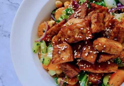 Ovengebakken miso tempeh recept - koolhydraatarm genieten begint bij Con-serveert.nl