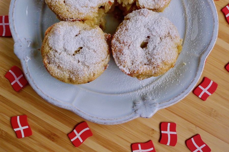Æbleskiver muffins – Deense poffertjes met appel