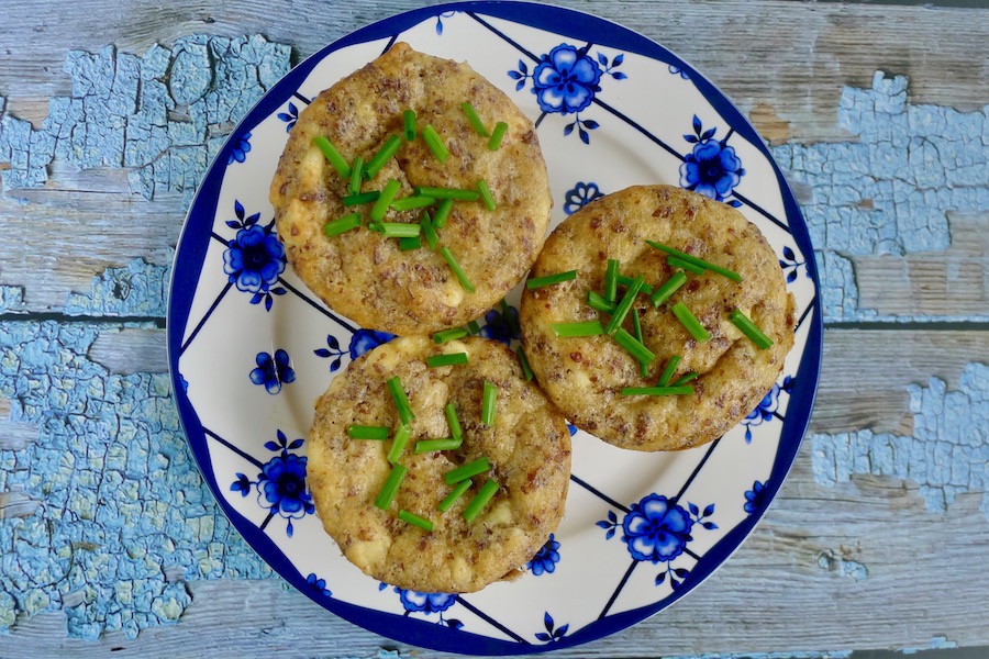 Hartige feta muffins, keto recept - koolhydraatarm genieten begint bij www.con-serveert.nl