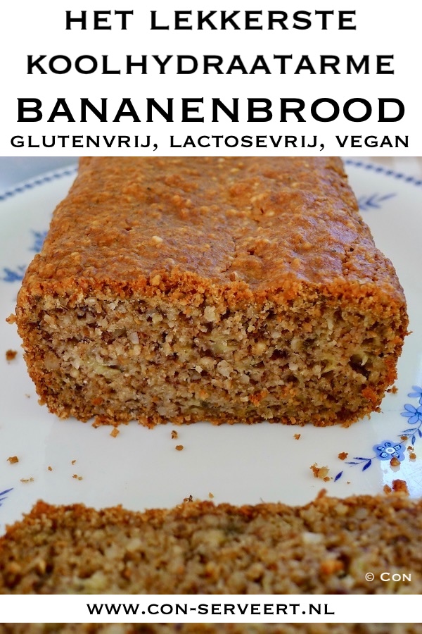 Het lekkerste koolhydraatarme bananenbrood recept - koolhydraatbewust genieten begint bij Con-serveert.nl
